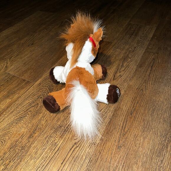 BREYER Bridle Buddies Pinto Plush Horse Pony White Brown 9" Weighted Soft - Picture 4 of 10